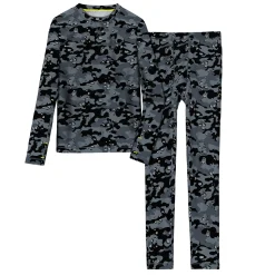 Boys Comfortech Stretch Poly 2 pc. Long Sleeve Crew & Pant Set