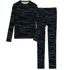 Boys Comfortech Stretch Poly 2 pc. Long Sleeve Crew & Pant Set