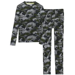 Boys Comfortech Stretch Poly 2 pc. Long Sleeve Crew & Pant Set