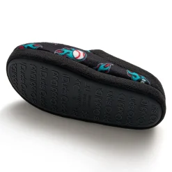 Boys Printed Sports Fleece Clog Slipper