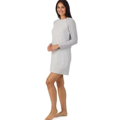 Brushed Mini Waffle Thermal Long Sleeve Sleepshirt