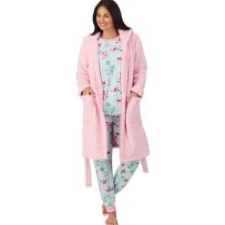 Brushed Sweater Knit Long Sleeve Top with Jogger 2-Pc Pajama Set