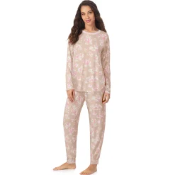 Brushed Sweater Knit Long Sleeve Pajama Set