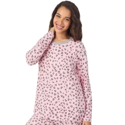 Brushed Sweater Knit Long Sleeve Pajama Set