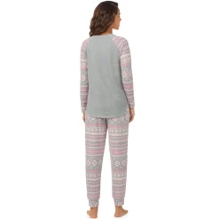 Brushed Sweater Knit Long Sleeve Pajama Set