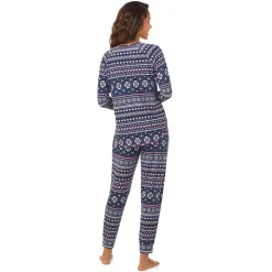 Brushed Sweater Knit Long Sleeve Pajama Set