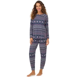 Brushed Sweater Knit Long Sleeve Pajama Set