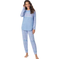 Brushed Sweater Knit Long Sleeve Pajama Set