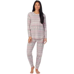 Brushed Sweater Knit Long Sleeve Pajama Set
