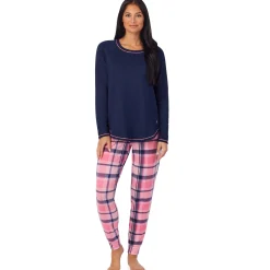 Brushed Sweater Knit Long Sleeve Pajama Set