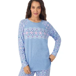 Brushed Sweater Knit Long Sleeve Pajama Set