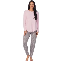 Brushed Sweater Knit Long Sleeve Pajama Set