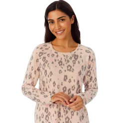 Brushed Sweater Knit Long Sleeve Pajama Set