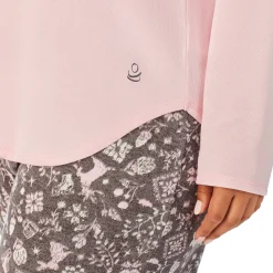 Brushed Sweater Knit Long Sleeve Pajama Set PLUS