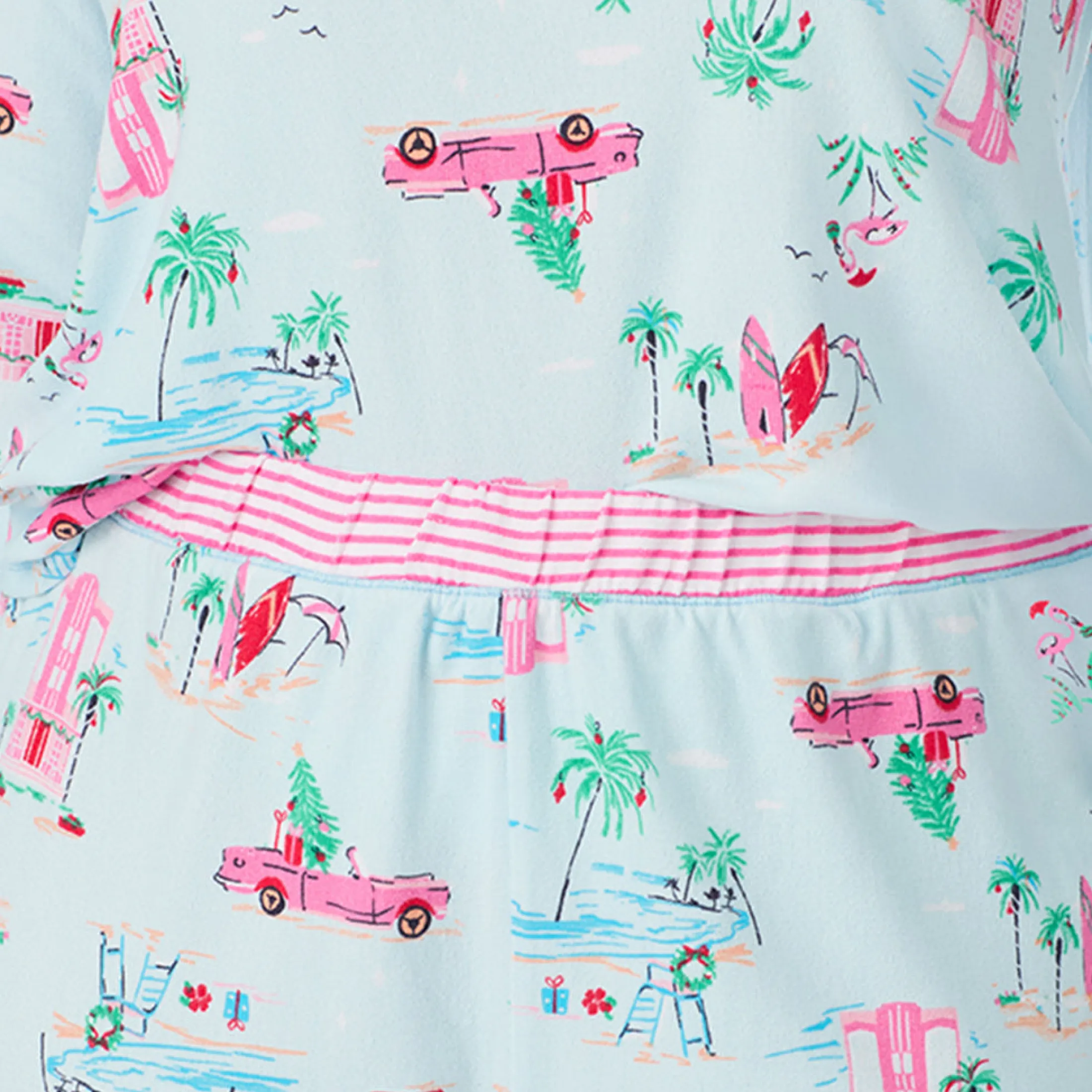 Brushed Sweater Knit Long Sleeve Top with Jogger 2-Pc Pajama Set PLUS