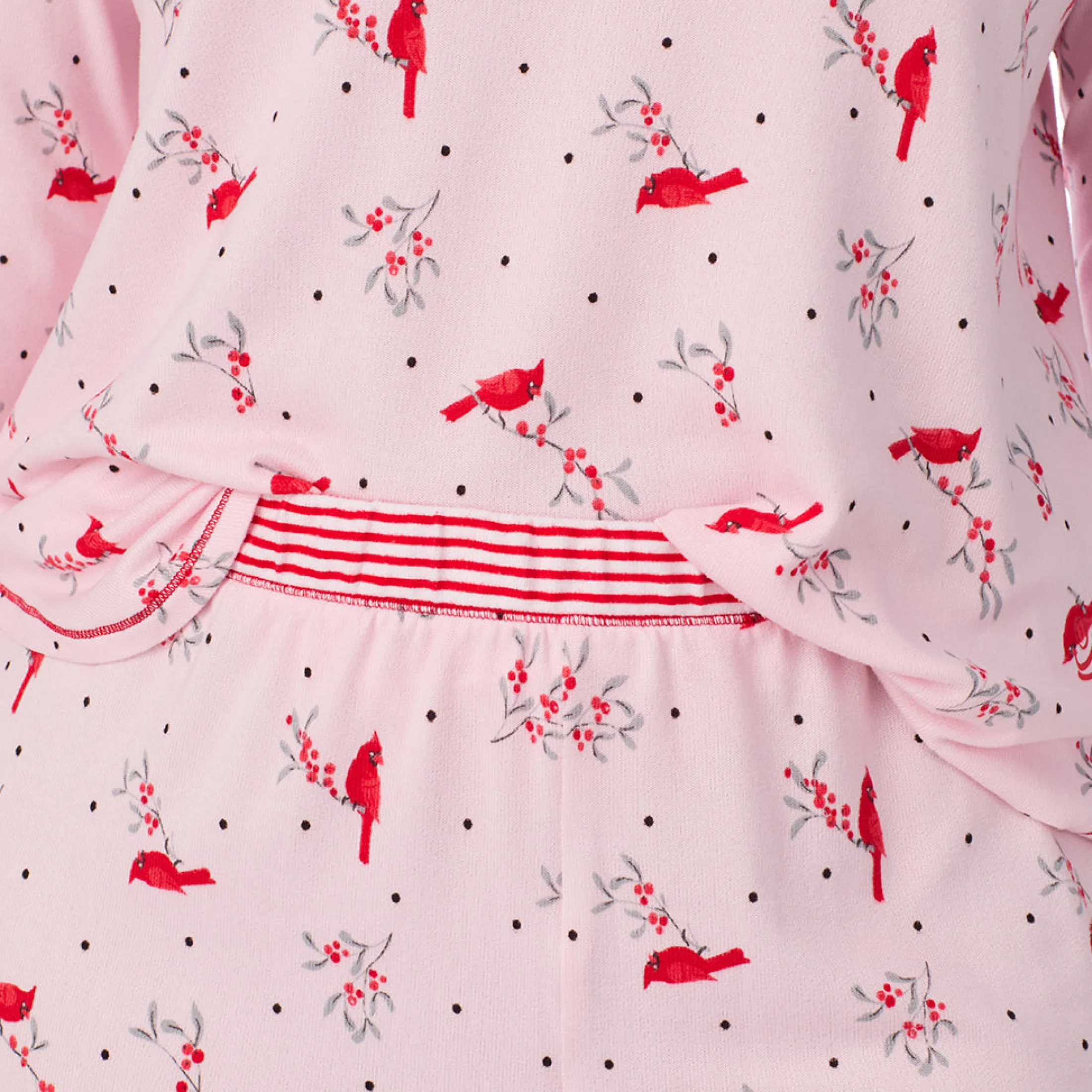 Brushed Sweater Knit Long Sleeve Top with Jogger 2-Pc Pajama Set PLUS