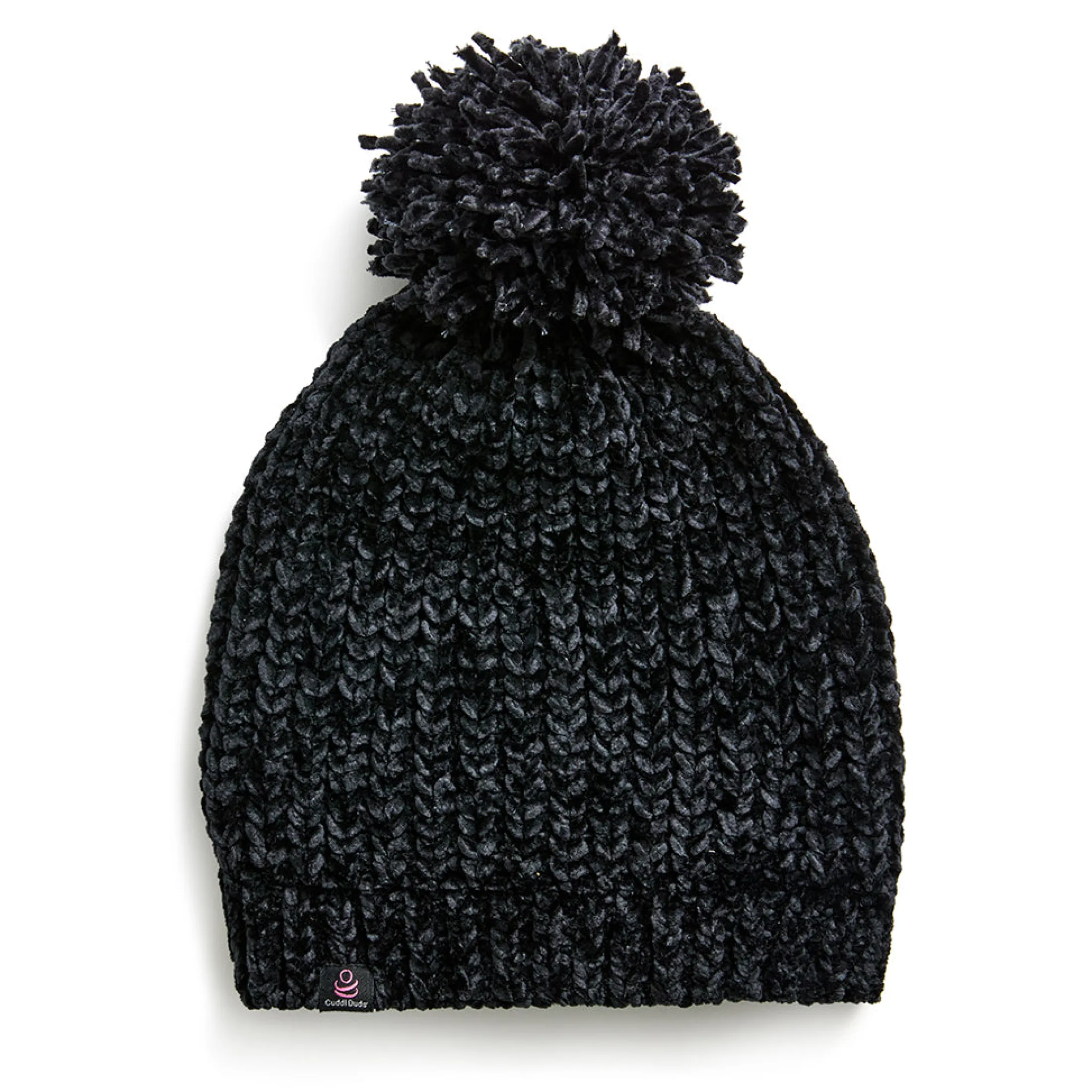 Chenille Beanie with Pom