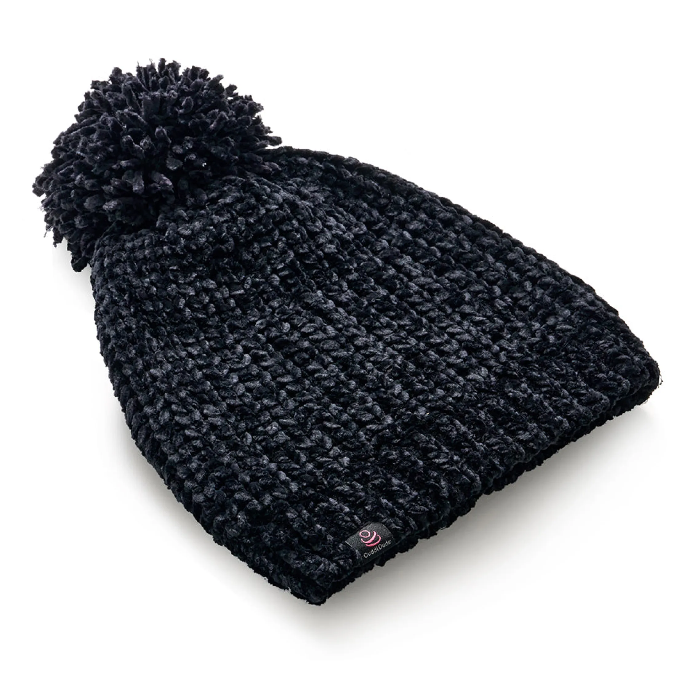 Chenille Beanie with Pom