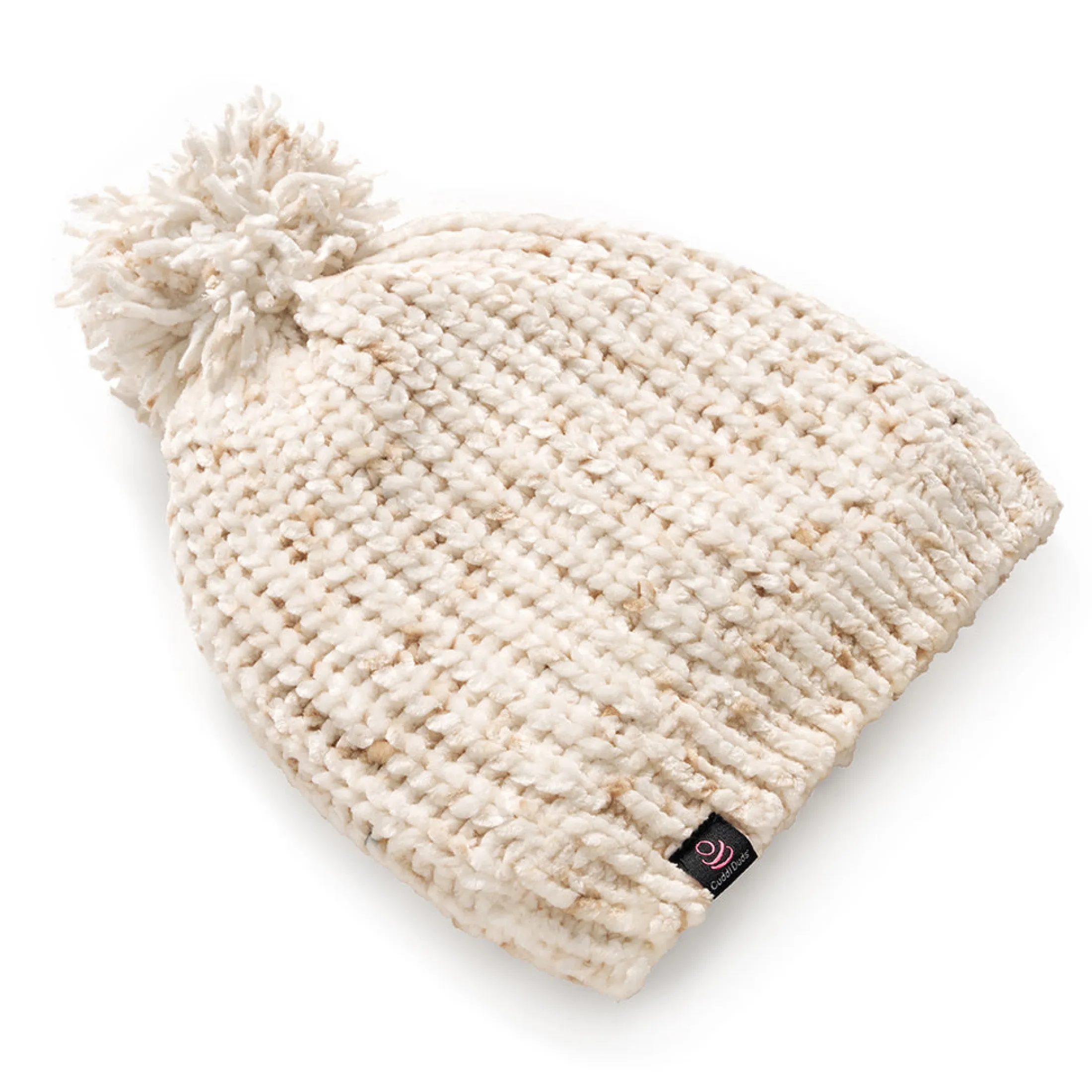 Chenille Beanie with Pom
