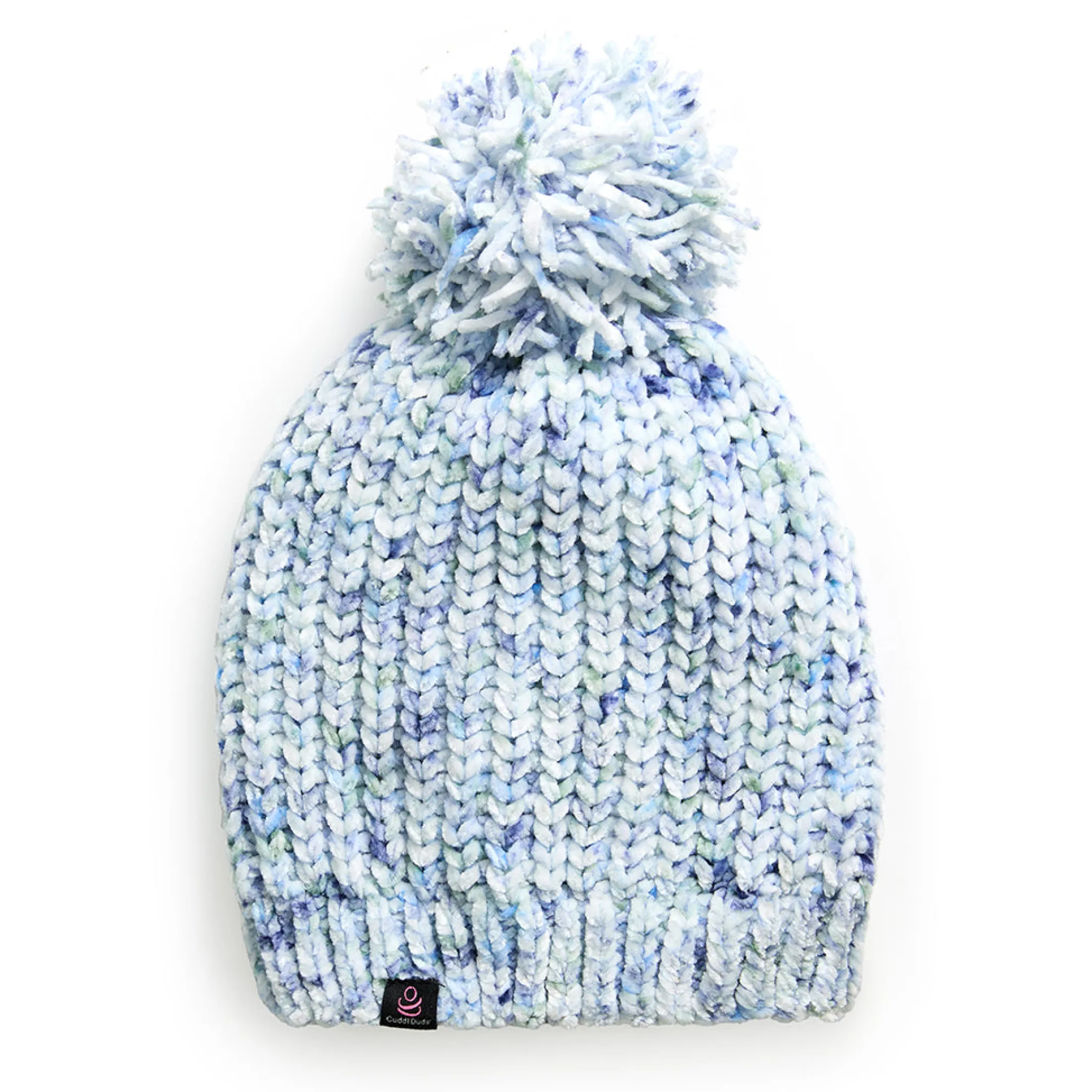 Chenille Beanie with Pom