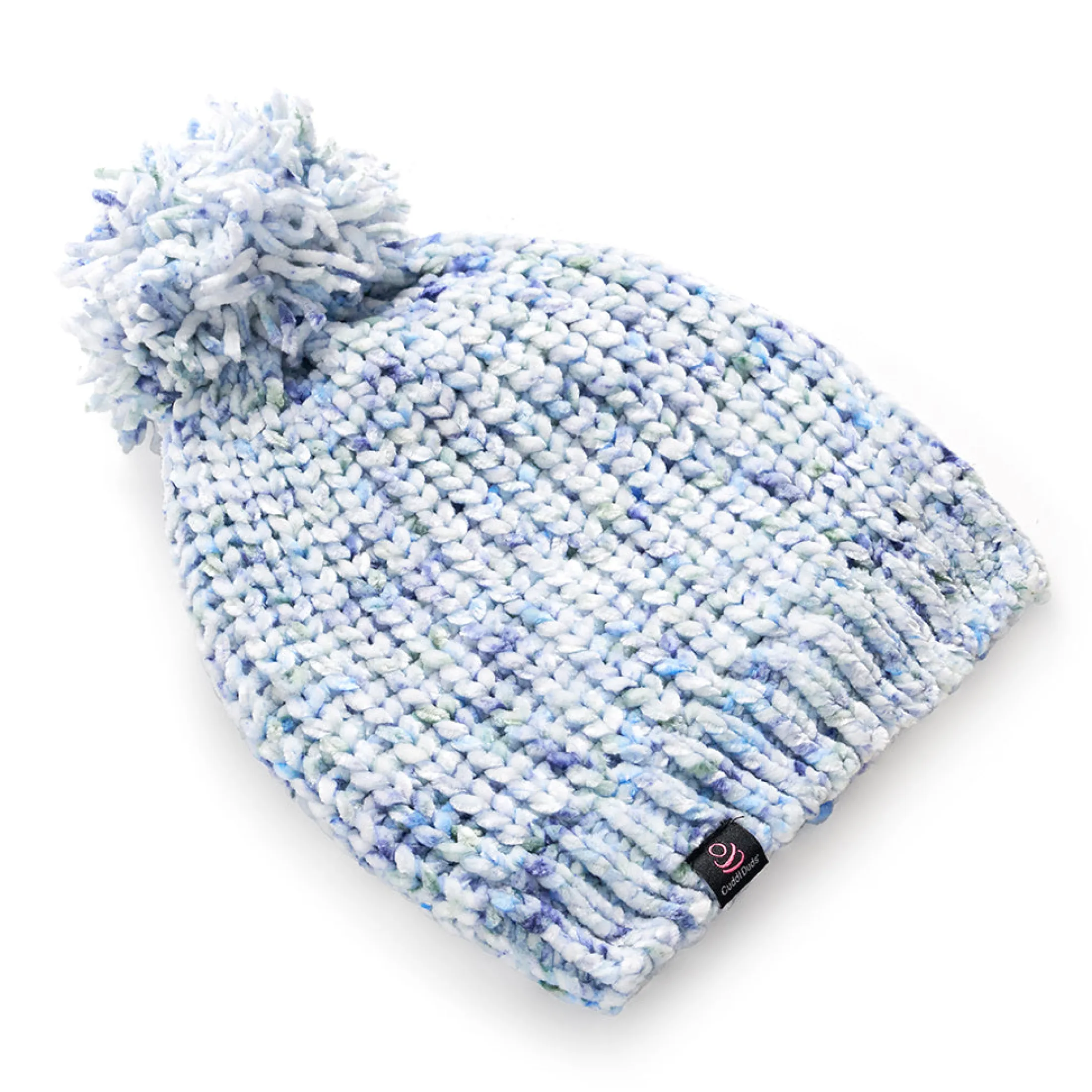 Chenille Beanie with Pom