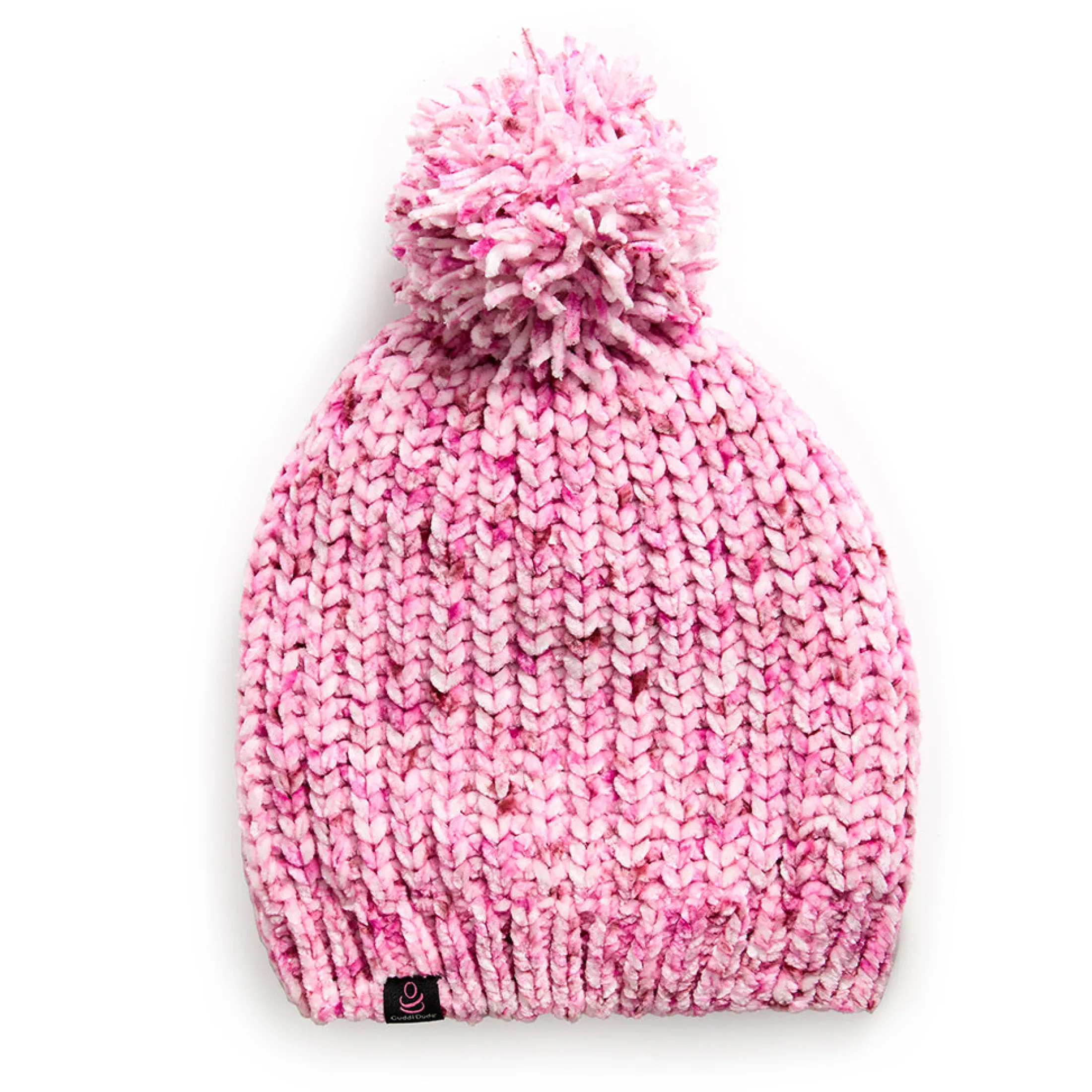 Chenille Beanie with Pom