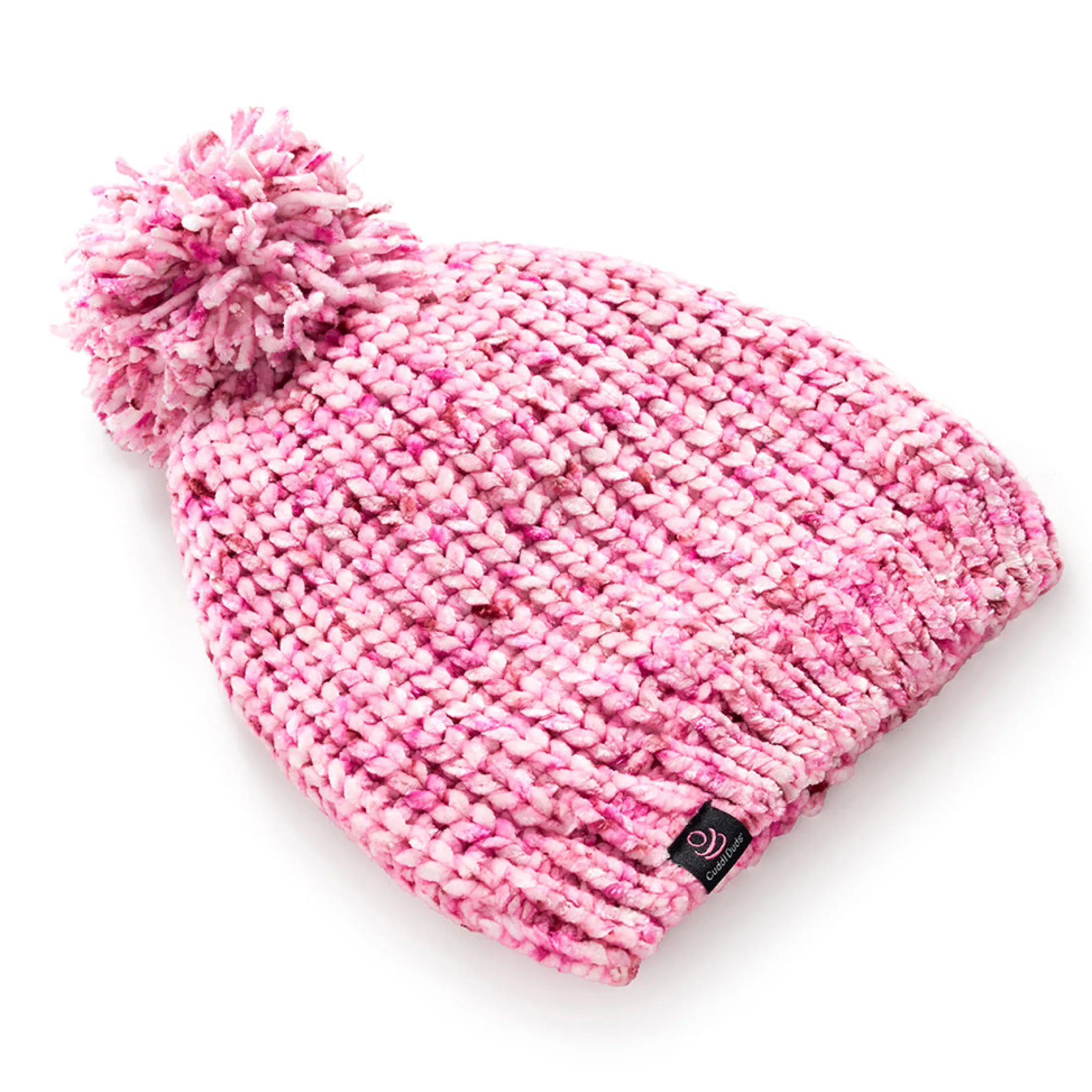Chenille Beanie with Pom
