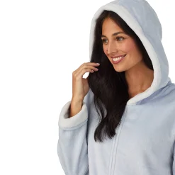 Chenille Zip Robe with Hood