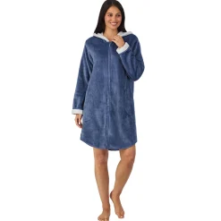 Chenille Zip Robe with Hood