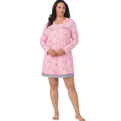 Cotton Rich Long Sleeve Sleepshirt PLUS