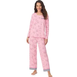 Cotton Rich Long Sleeve Top with Pant Pajama Set