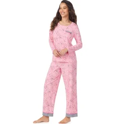 Cotton Rich Long Sleeve Top with Pant Pajama Set