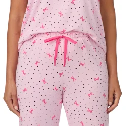 Cotton Rich Ruffled Short Sleeve Top with Pant Pajama Set