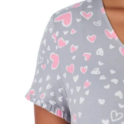 Cotton Rich Ruffled Short Sleeve Sleepshirt PLUS