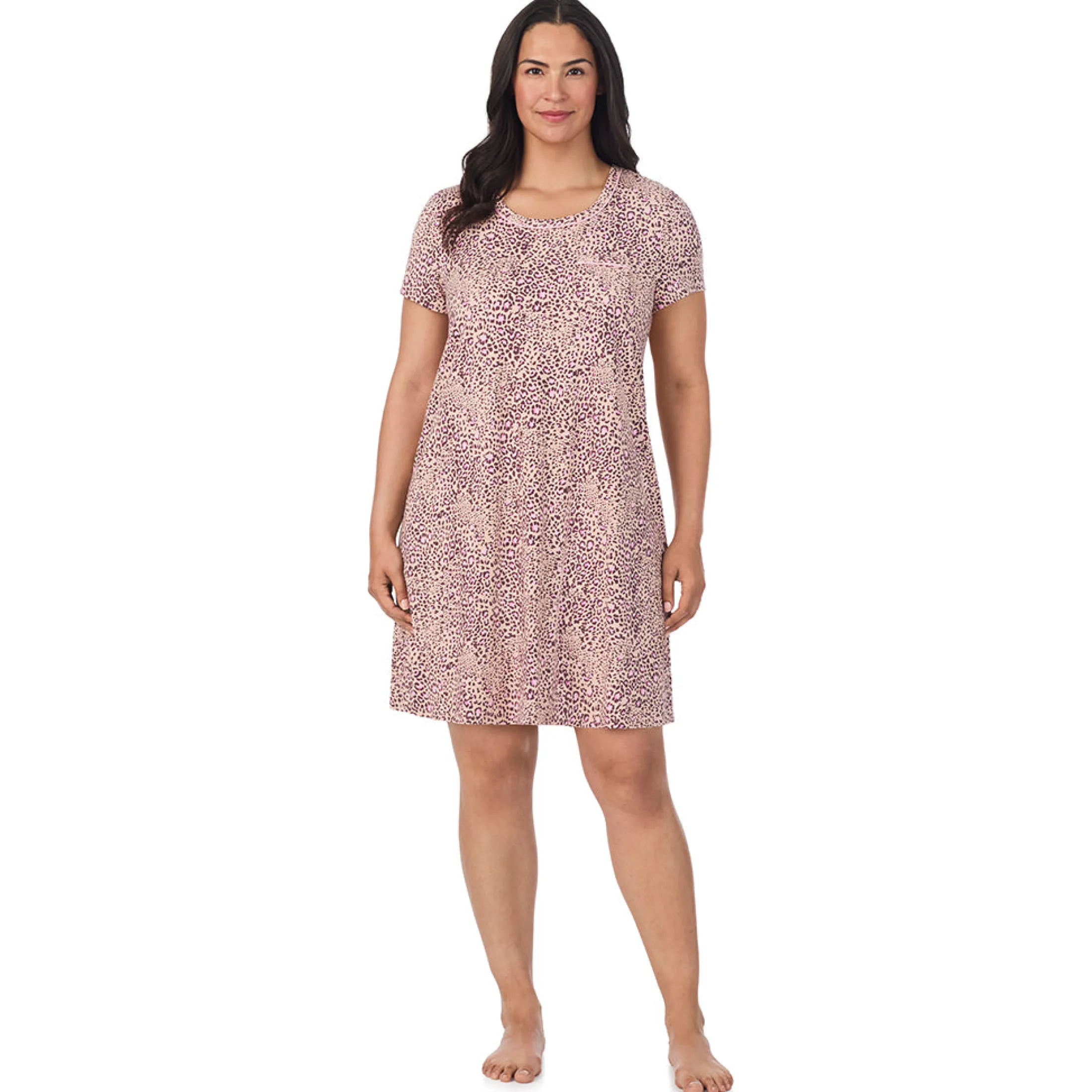 Cotton Rich Short Sleeve Sleepshirt PLUS