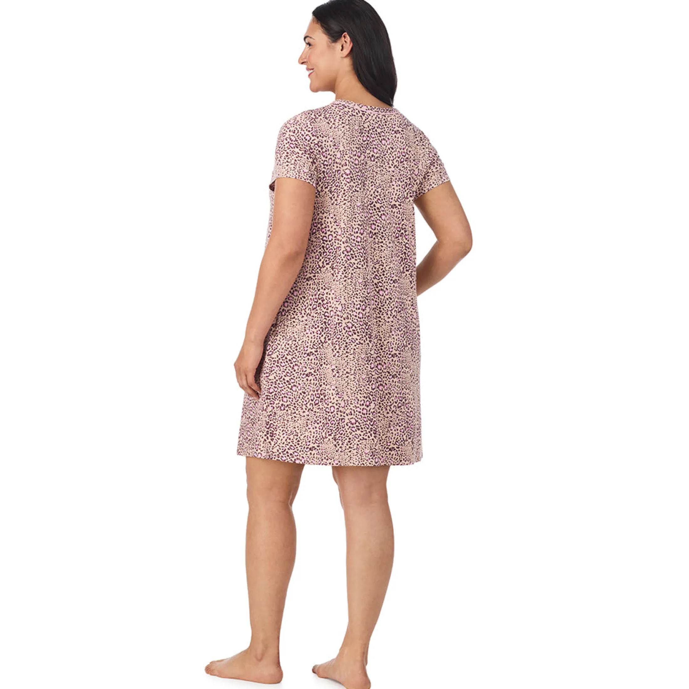 Cotton Rich Short Sleeve Sleepshirt PLUS