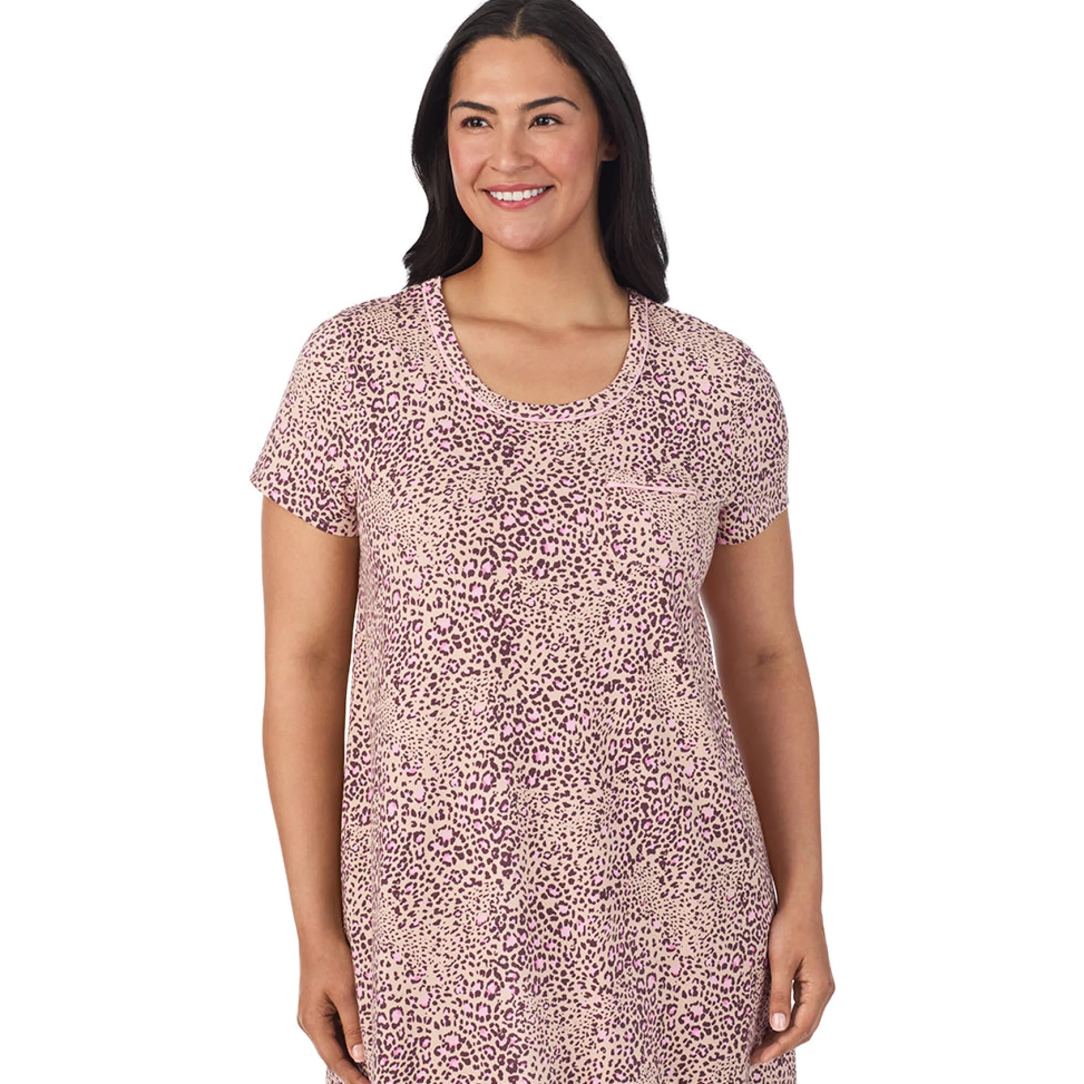 Cotton Rich Short Sleeve Sleepshirt PLUS