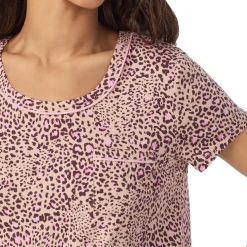 Cotton Rich Short Sleeve Top with Cropped Pant Pajama Set