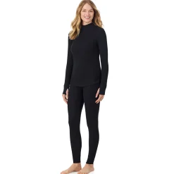 Cozy Stretch Thermal Long Sleeve Mock Neck