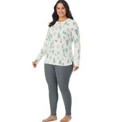 Cozy Stretch Thermal Long Sleeve Crew PLUS