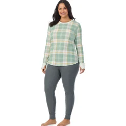 Cozy Stretch Thermal Long Sleeve Crew PLUS