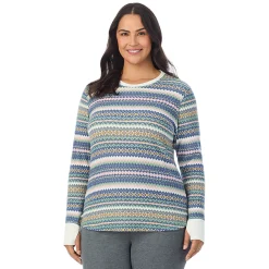 Cozy Stretch Thermal Long Sleeve Crew PLUS