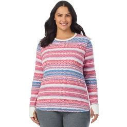 Cozy Stretch Thermal Long Sleeve Crew PLUS