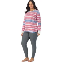 Cozy Stretch Thermal Long Sleeve Crew PLUS