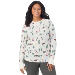 Cozy Stretch Thermal Long Sleeve Crew PLUS