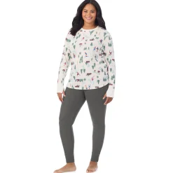 Cozy Stretch Thermal Long Sleeve Crew PLUS