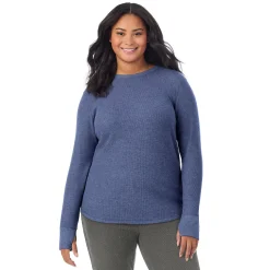 Cozy Stretch Thermal Long Sleeve Crew PLUS