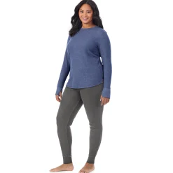 Cozy Stretch Thermal Long Sleeve Crew PLUS