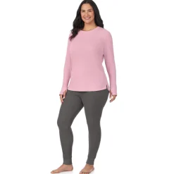 Cozy Stretch Thermal Long Sleeve Crew PLUS
