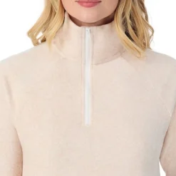 Cuddl Duds x Jennifer Lake Fleecewear with Stretch Half-Zip Pullover